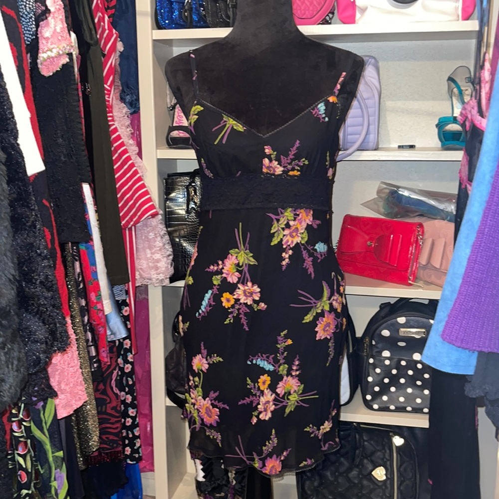 VTG Betsey Johnson Floral Dress